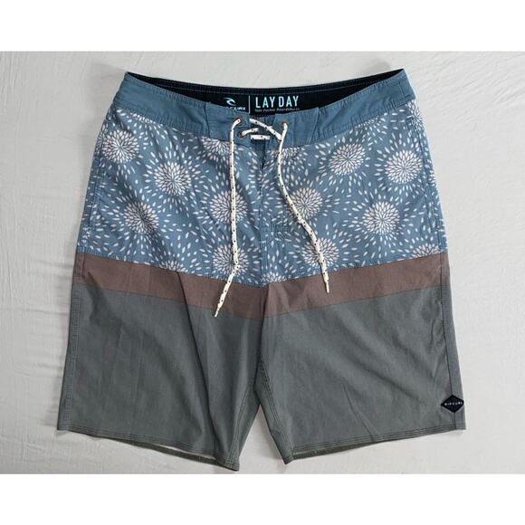 Rip Curl Lay Days Side Pocket Boardshorts. Color Block, Men's Size 29. EUC! - Picture 1 of 5
